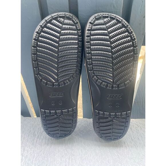 Crocs Men's Classic Sandal Slide Black Daisy Sz13 US - Picture 4 of 9